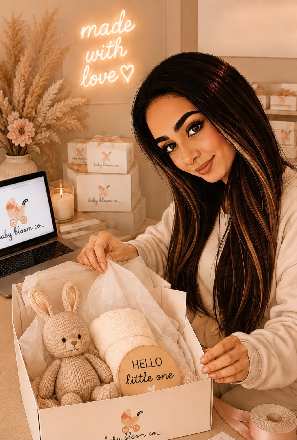 Aisha, the maker behind Baby Bloom Co
